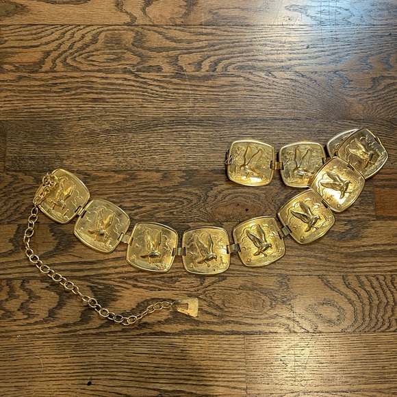 Vintage Accessories - VTG Brass Bird Belt S